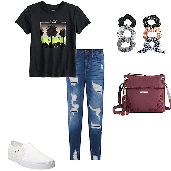 Juniors' Vans® Palm Views Crewneck Tee - Picture 5 of 5